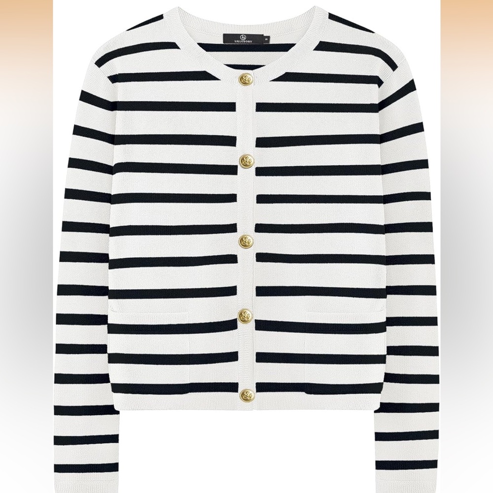 Stripped Cardigan
